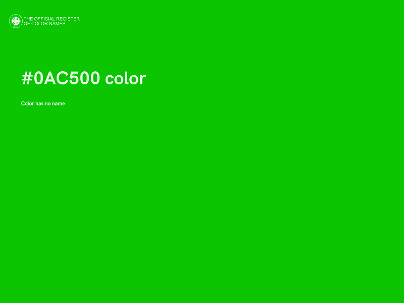 #0AC500 color image