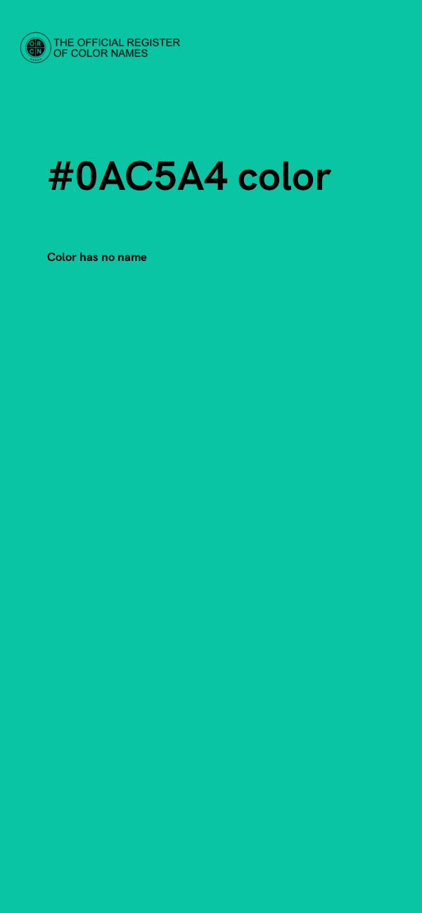#0AC5A4 color image