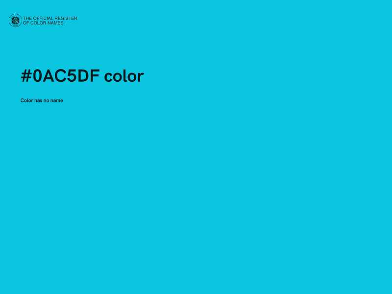 #0AC5DF color image