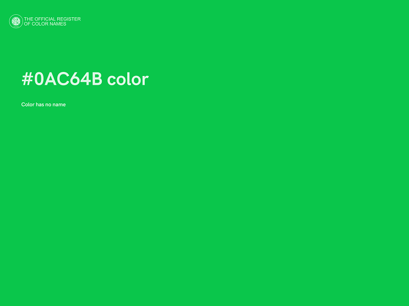 #0AC64B color image