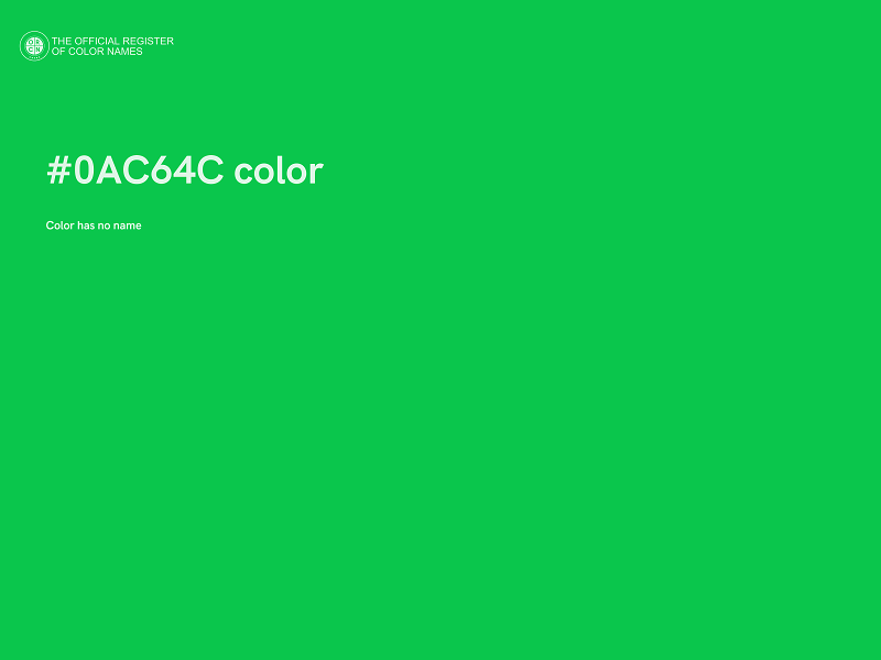 #0AC64C color image