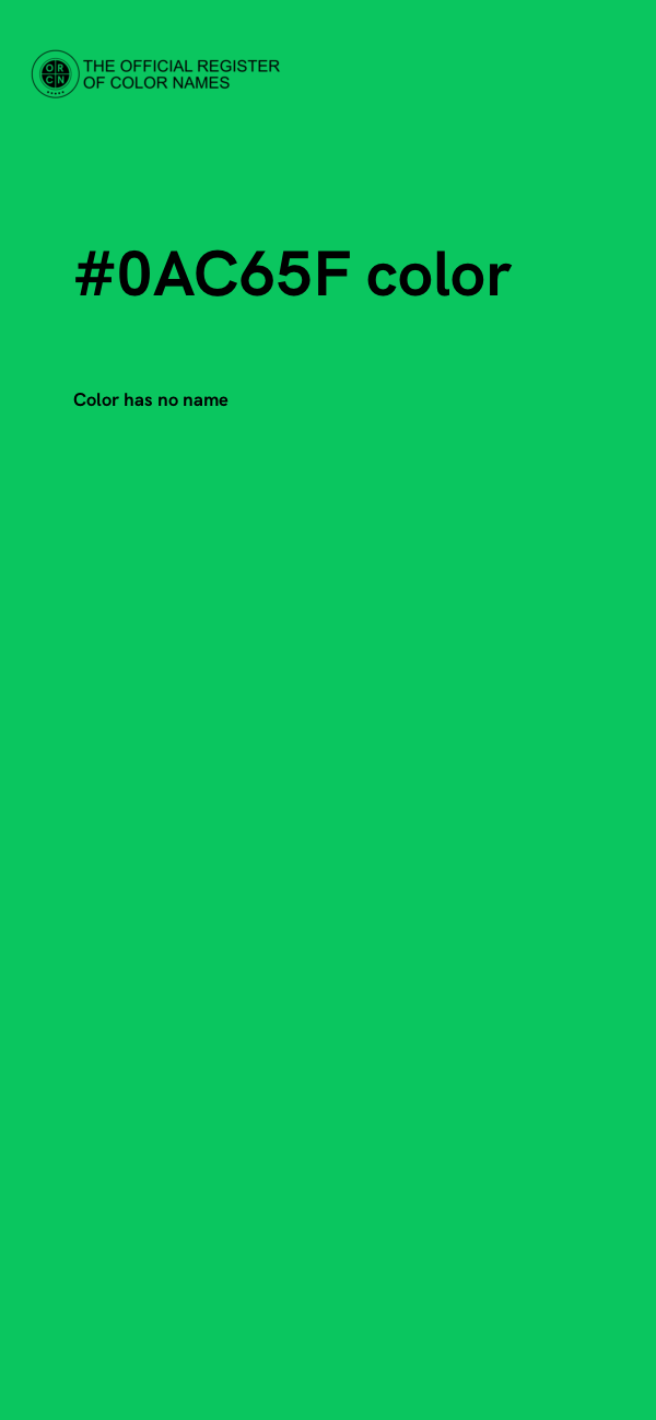 #0AC65F color image