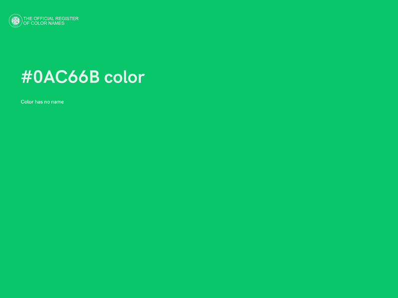 #0AC66B color image