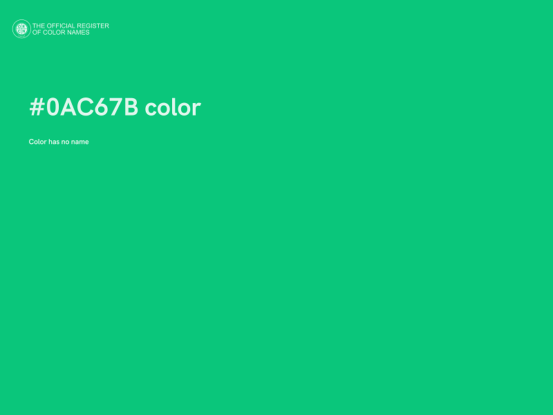 #0AC67B color image