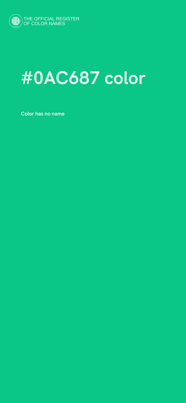 #0AC687 color image