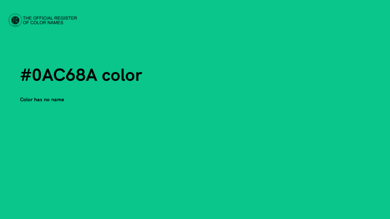 #0AC68A color image