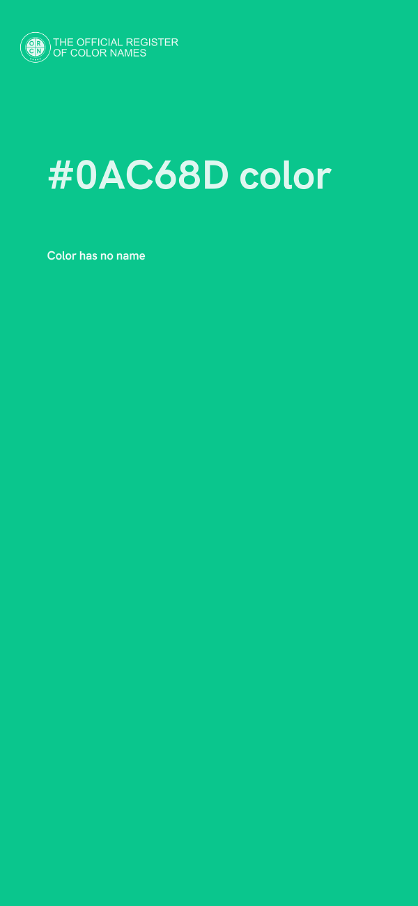#0AC68D color image