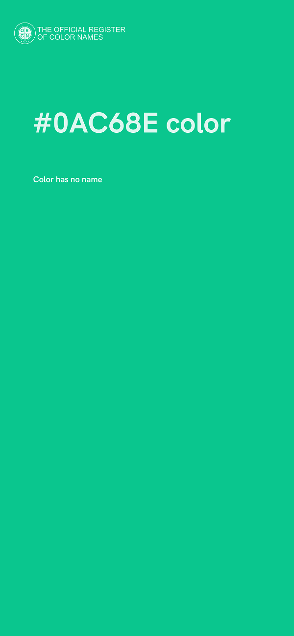 #0AC68E color image