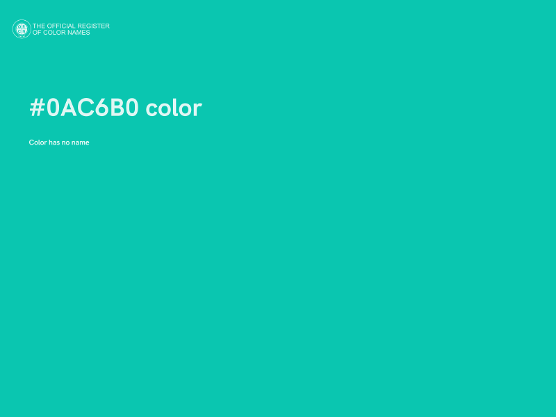 #0AC6B0 color image