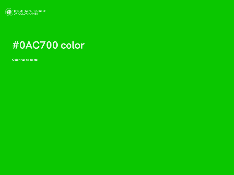 #0AC700 color image