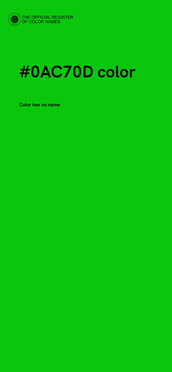 #0AC70D color image
