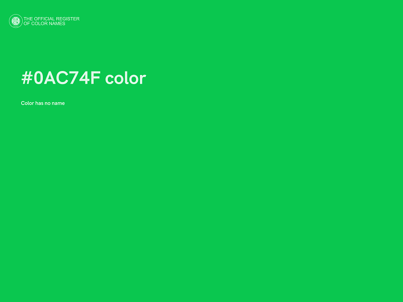 #0AC74F color image