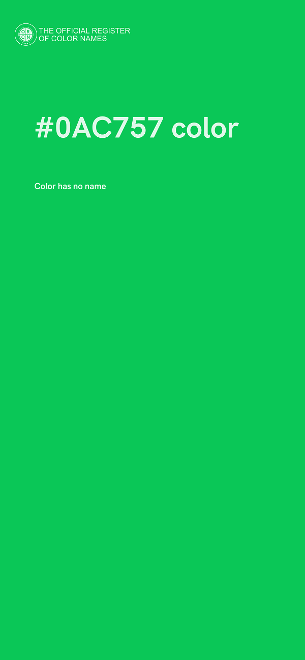 #0AC757 color image