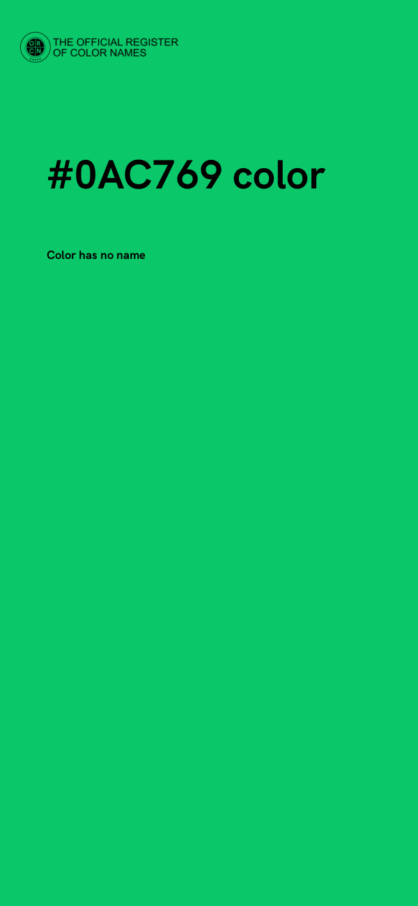 #0AC769 color image