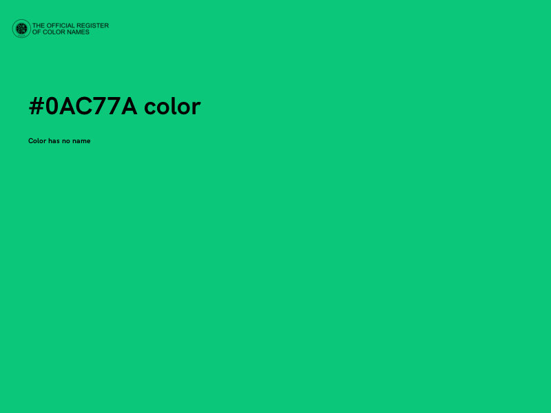 #0AC77A color image