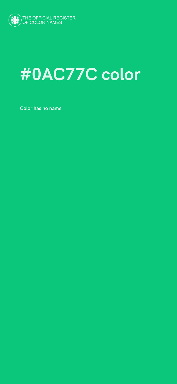 #0AC77C color image