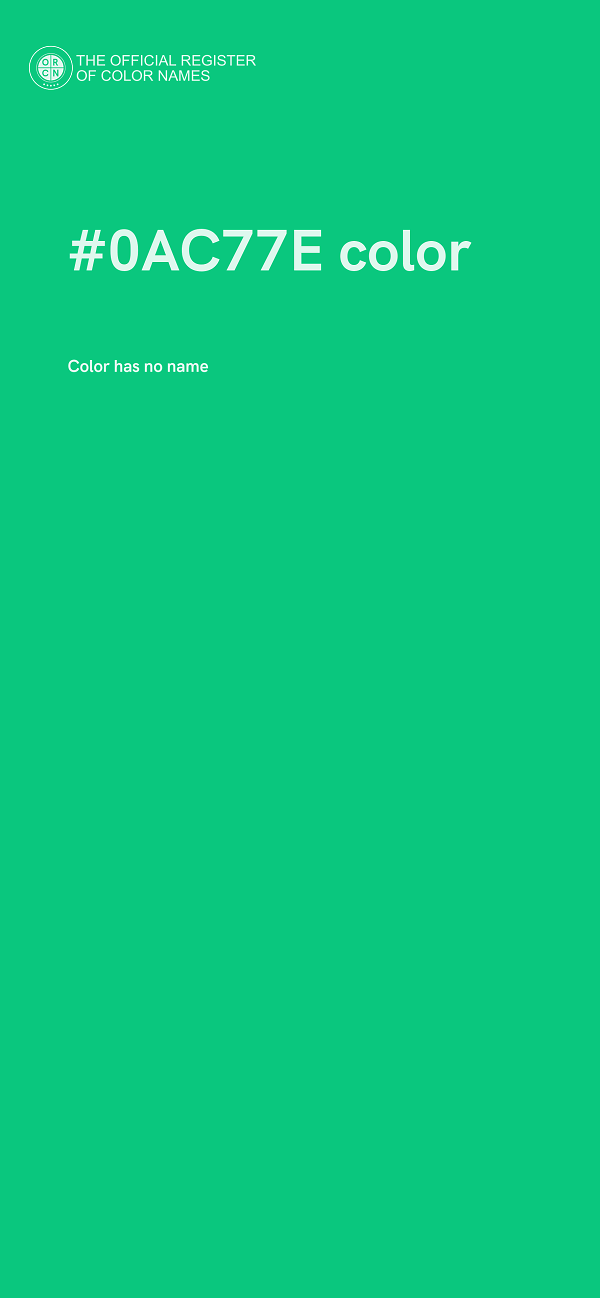 #0AC77E color image