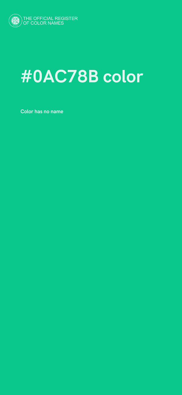 #0AC78B color image