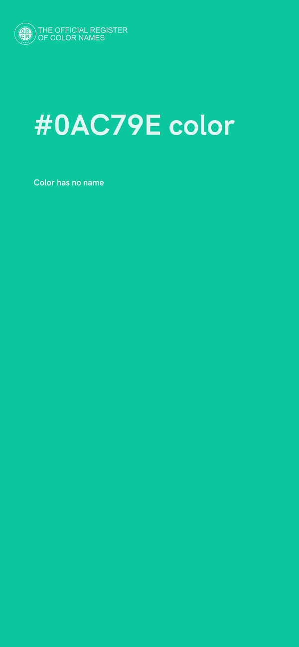 #0AC79E color image