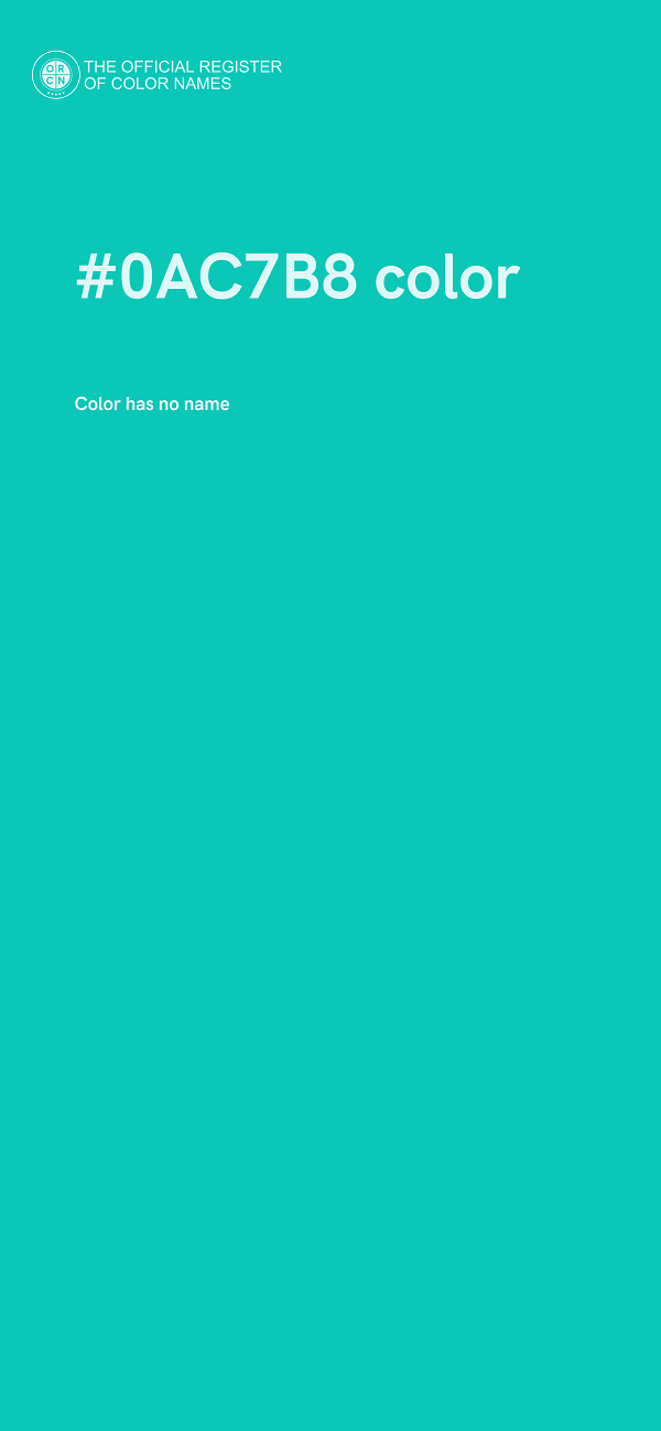 #0AC7B8 color image