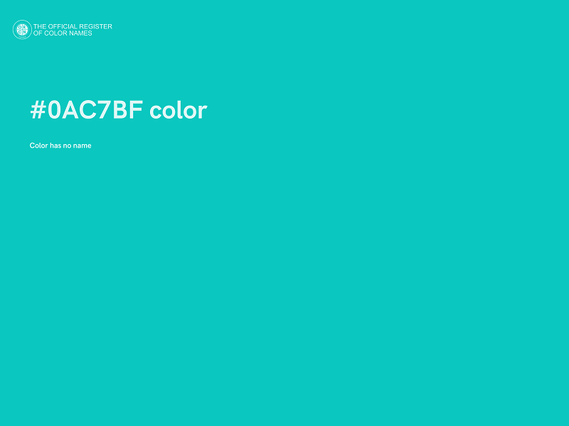 #0AC7BF color image