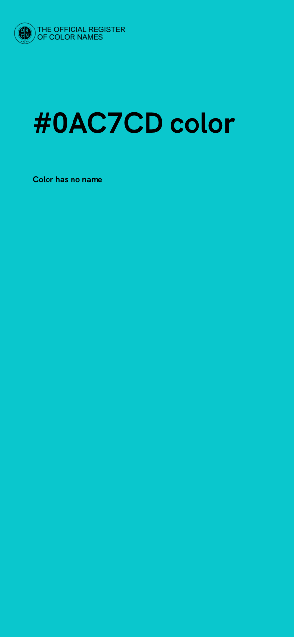 #0AC7CD color image