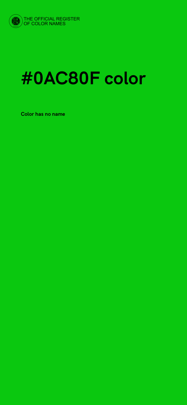 #0AC80F color image