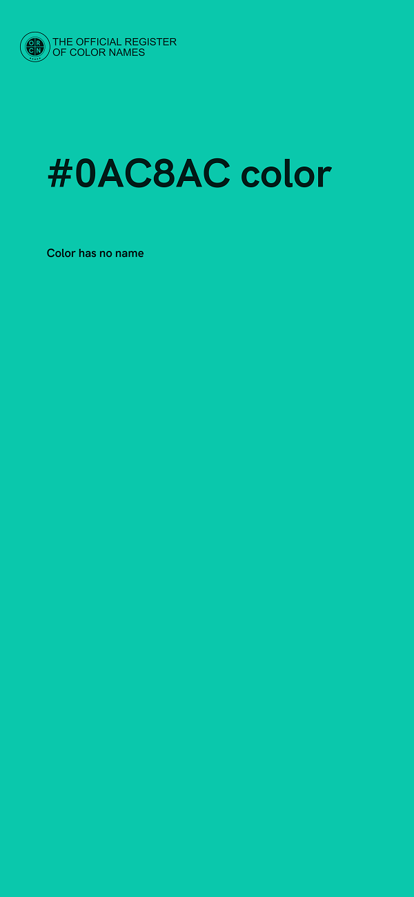 #0AC8AC color image