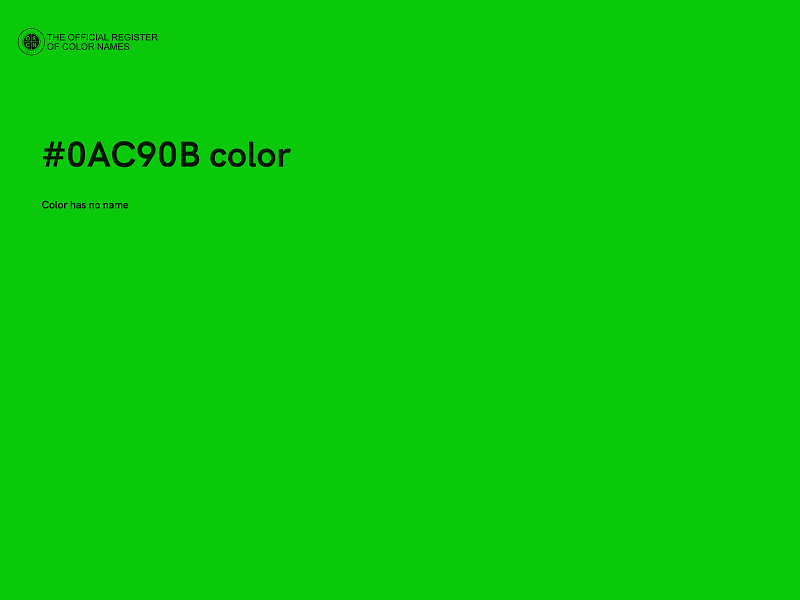 #0AC90B color image