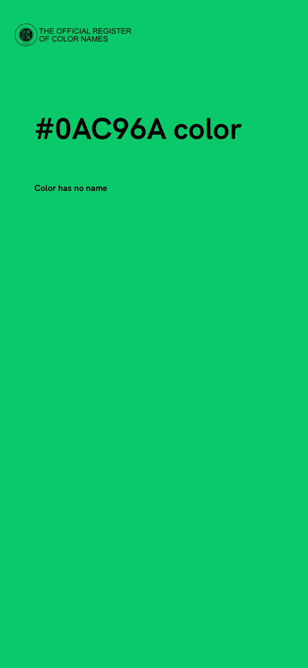 #0AC96A color image