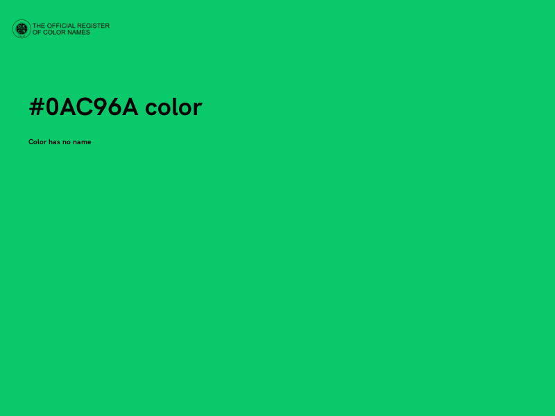 #0AC96A color image