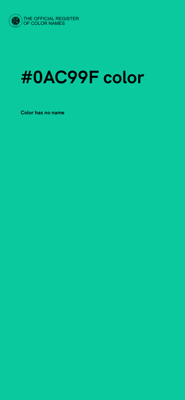 #0AC99F color image