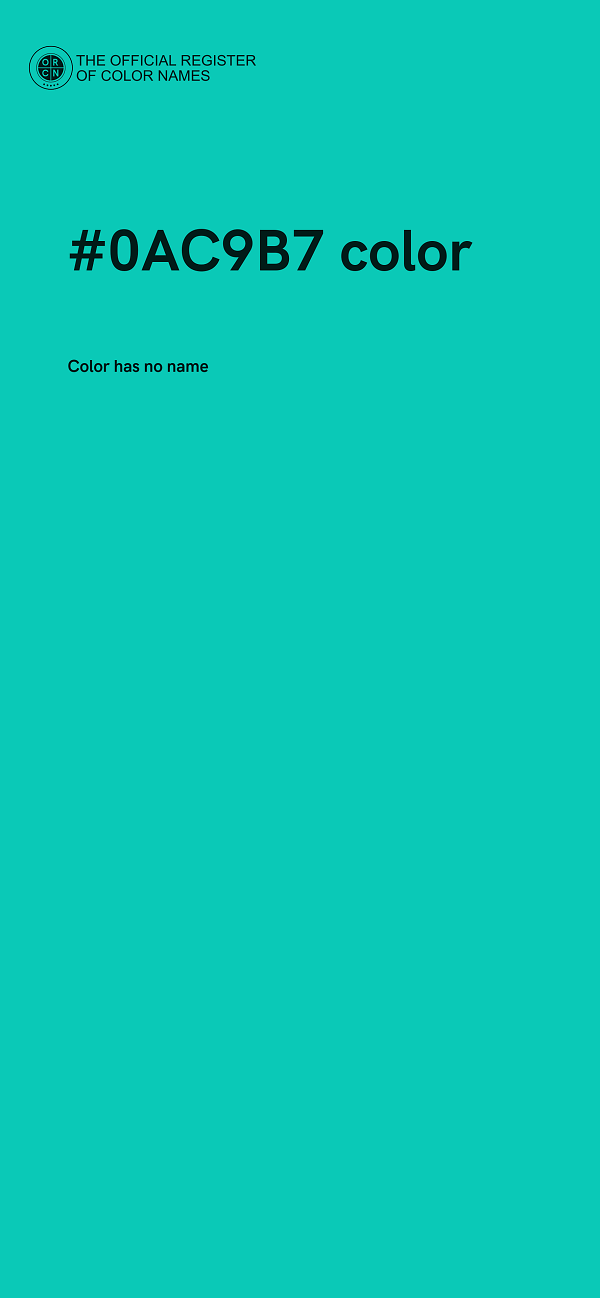 #0AC9B7 color image