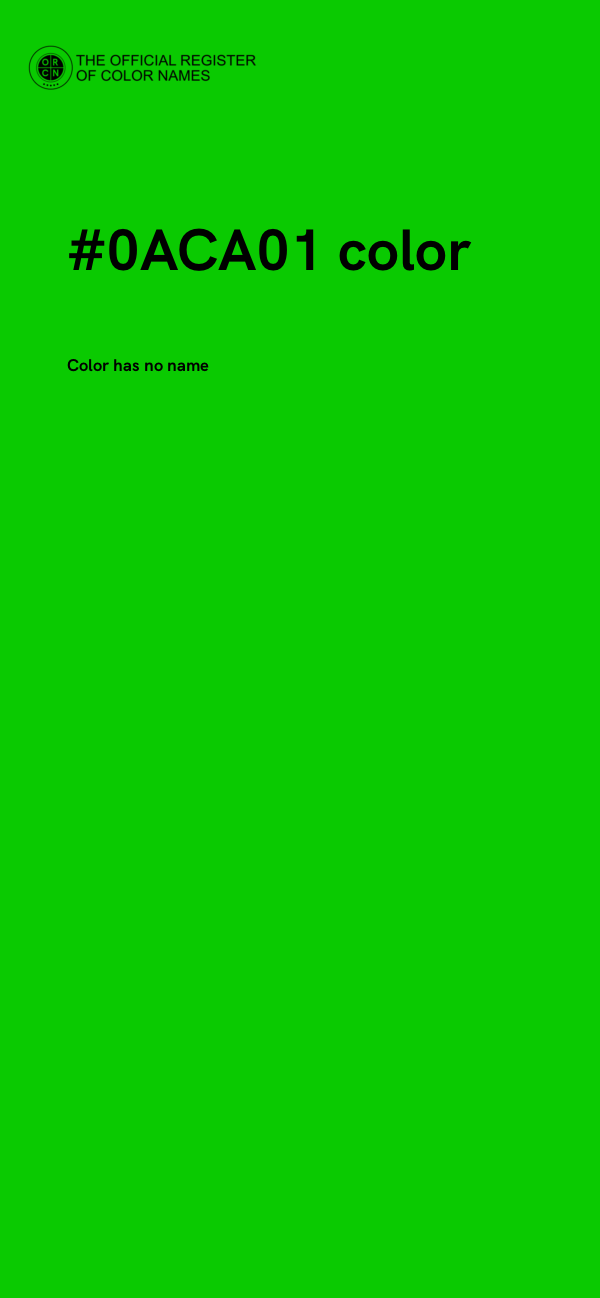 #0ACA01 color image