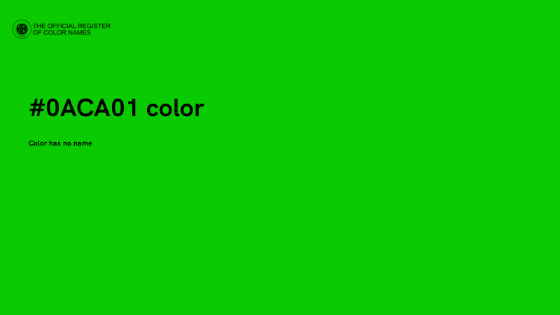 #0ACA01 color image
