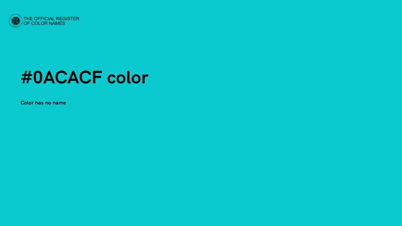 #0ACACF color image