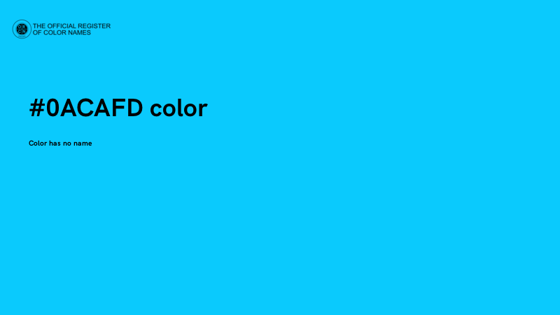 #0ACAFD color image