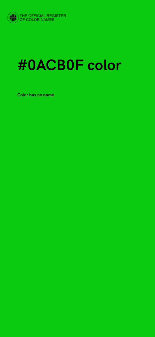 #0ACB0F color image