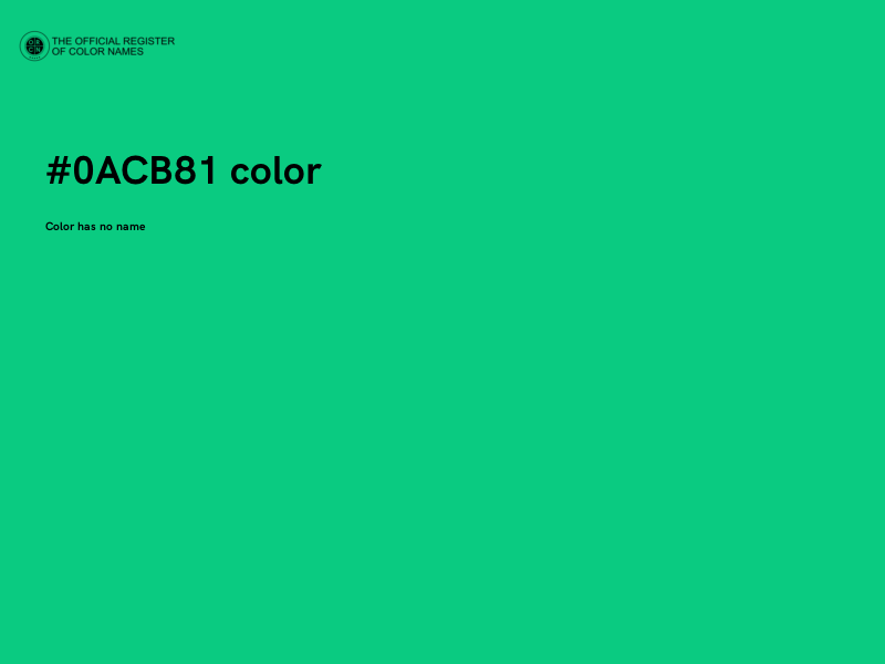 #0ACB81 color image