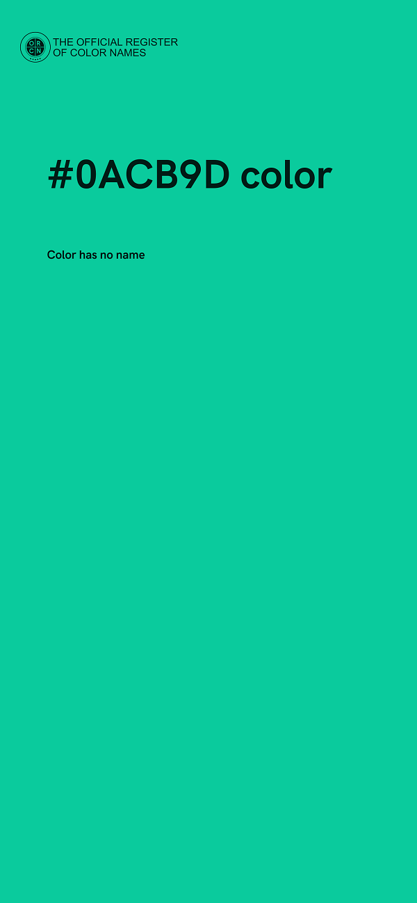 #0ACB9D color image