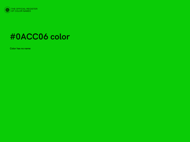 #0ACC06 color image