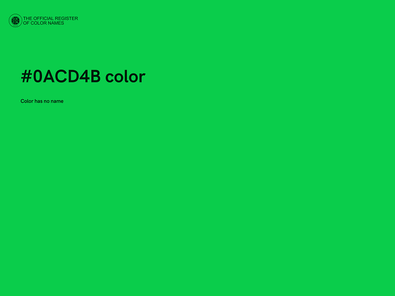 #0ACD4B color image