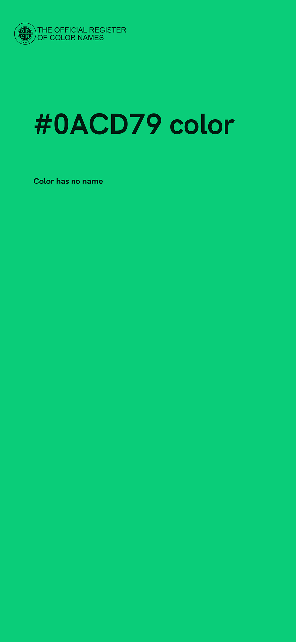 #0ACD79 color image