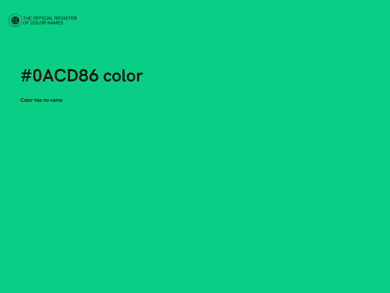 #0ACD86 color image