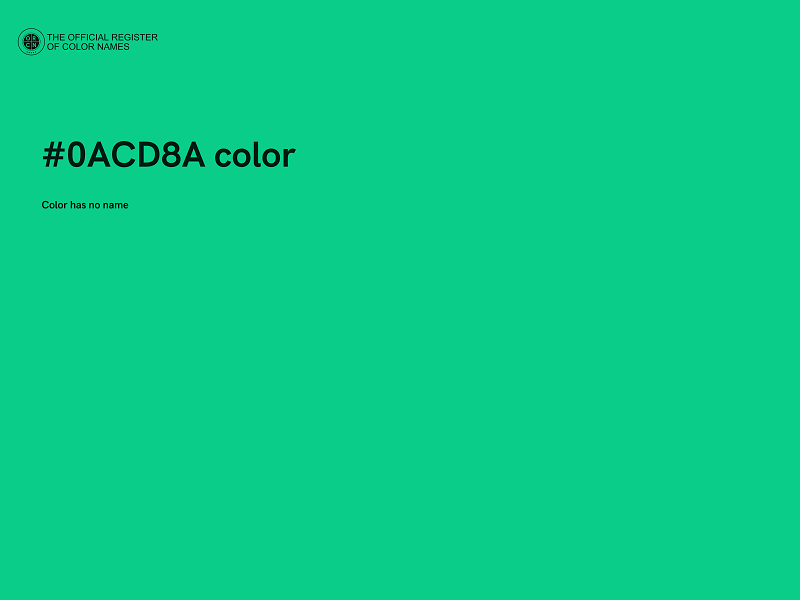 #0ACD8A color image