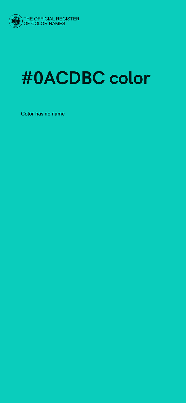 #0ACDBC color image