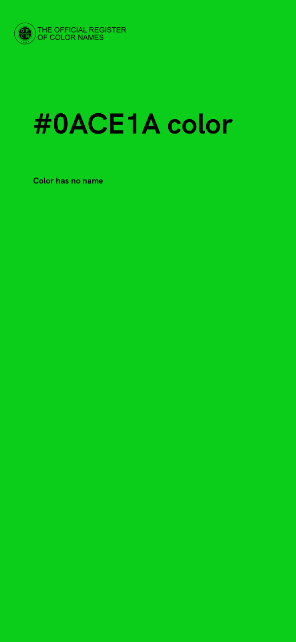 #0ACE1A color image