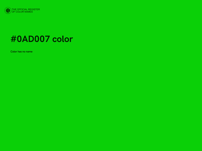 #0AD007 color image