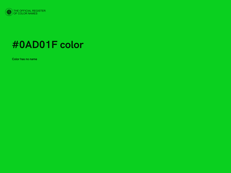 #0AD01F color image