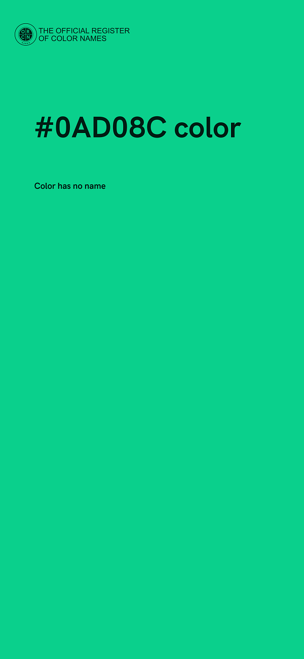 #0AD08C color image